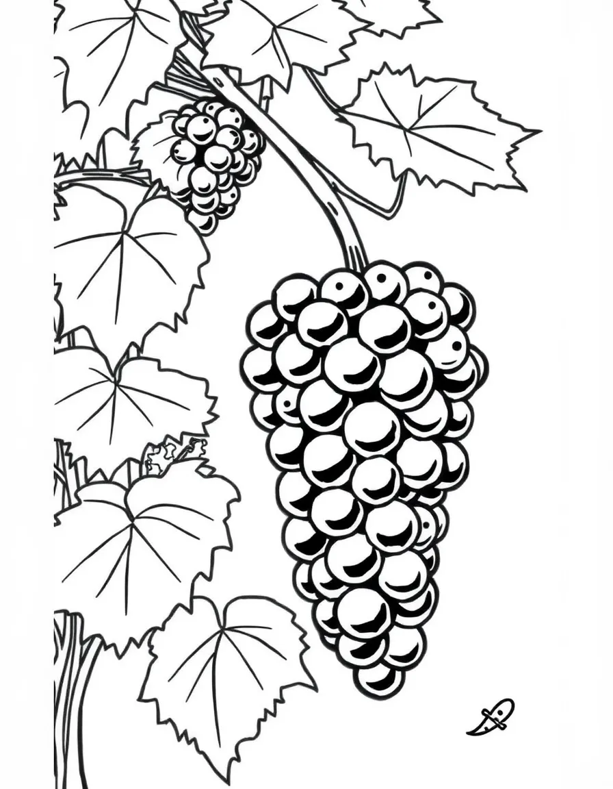 (Massachusetts) Concord grapes growing on vines