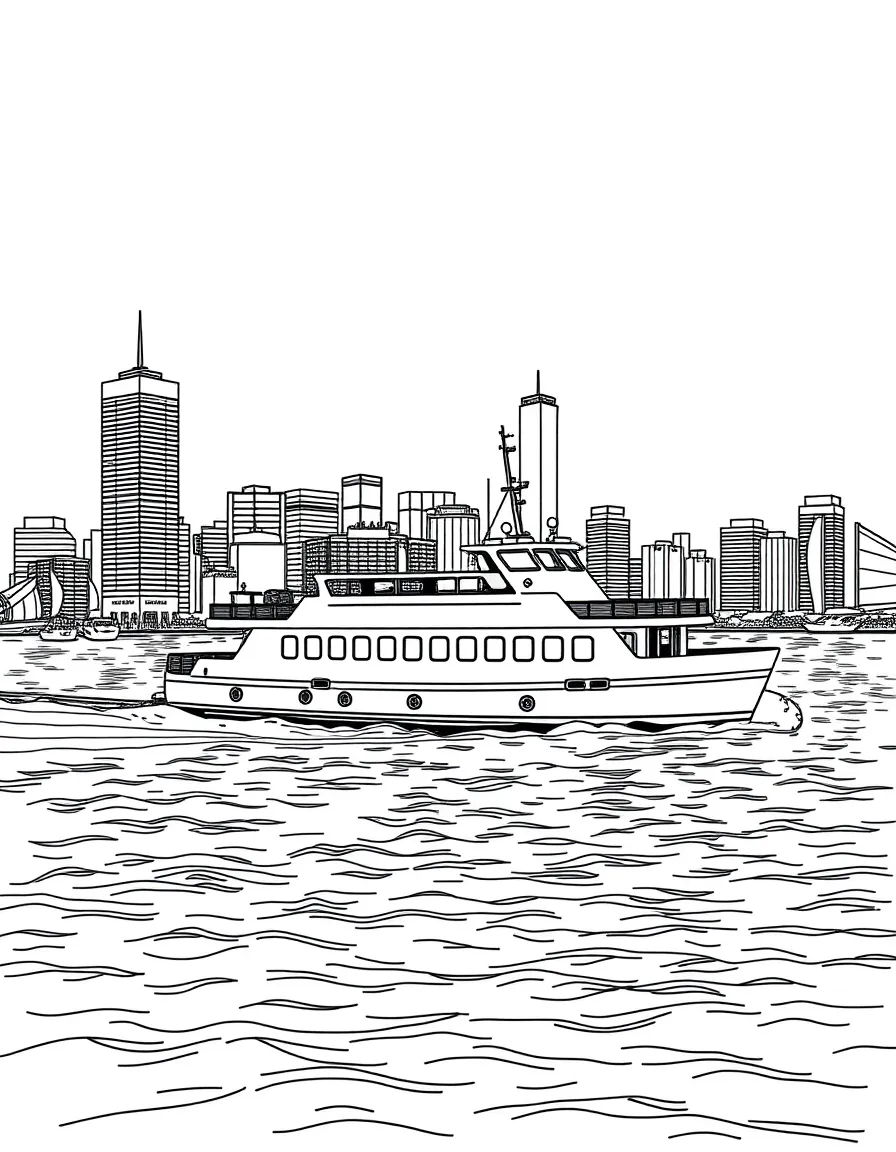 (Massachusetts) Boston Harbor Islands ferry boat