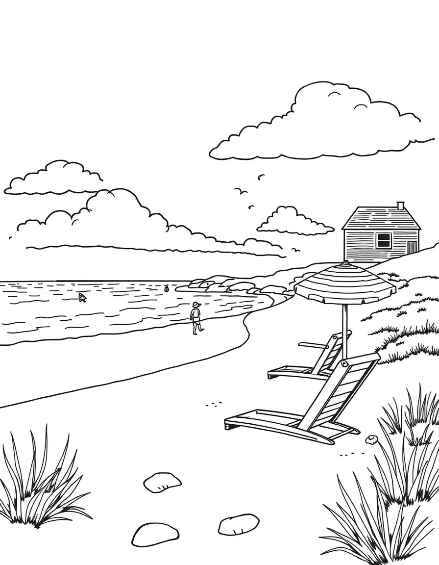 (Massachusetts) Summer beach day at Cape Cod