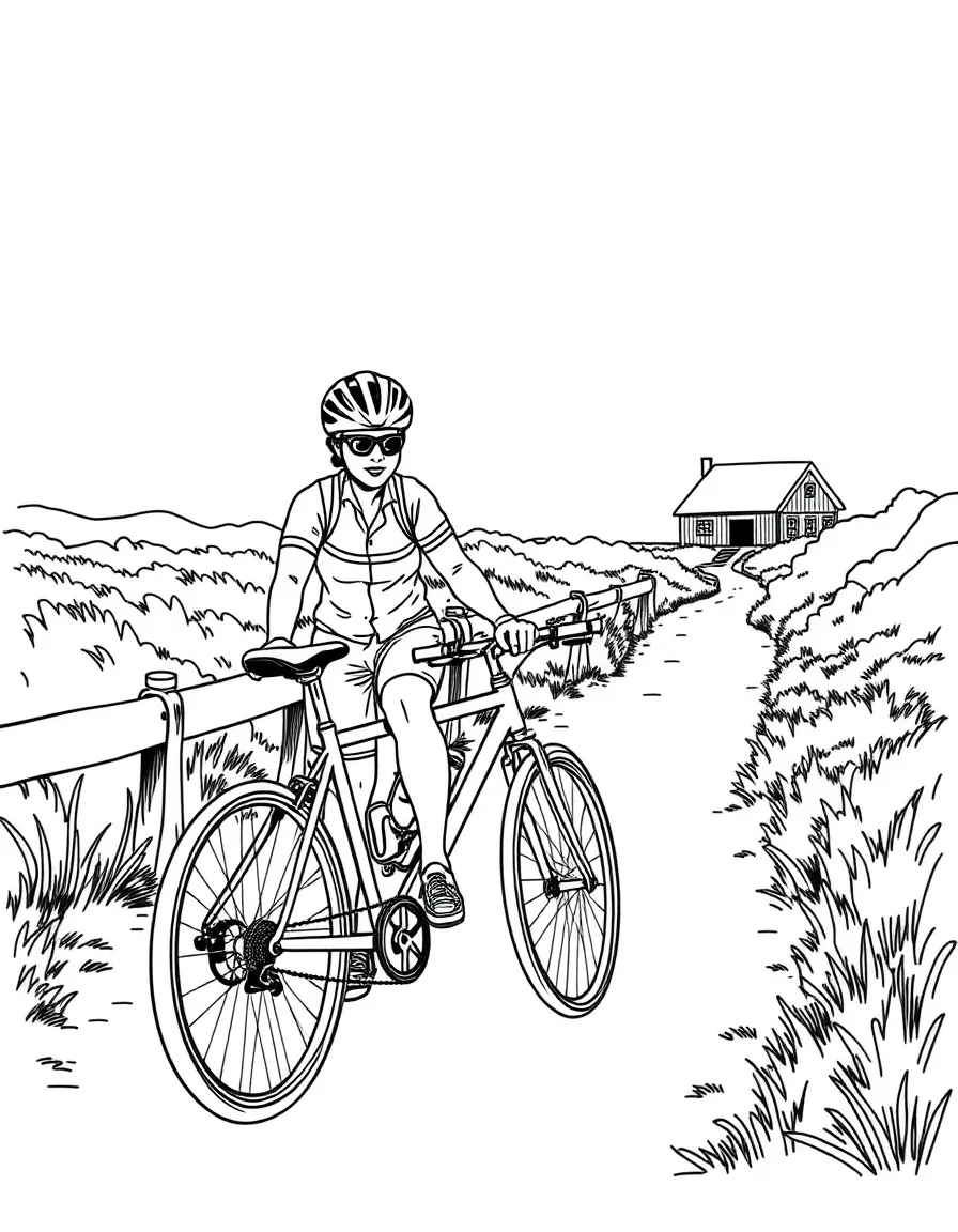 (Massachusetts) Bicycle riding on Cape Cod Rail Trail