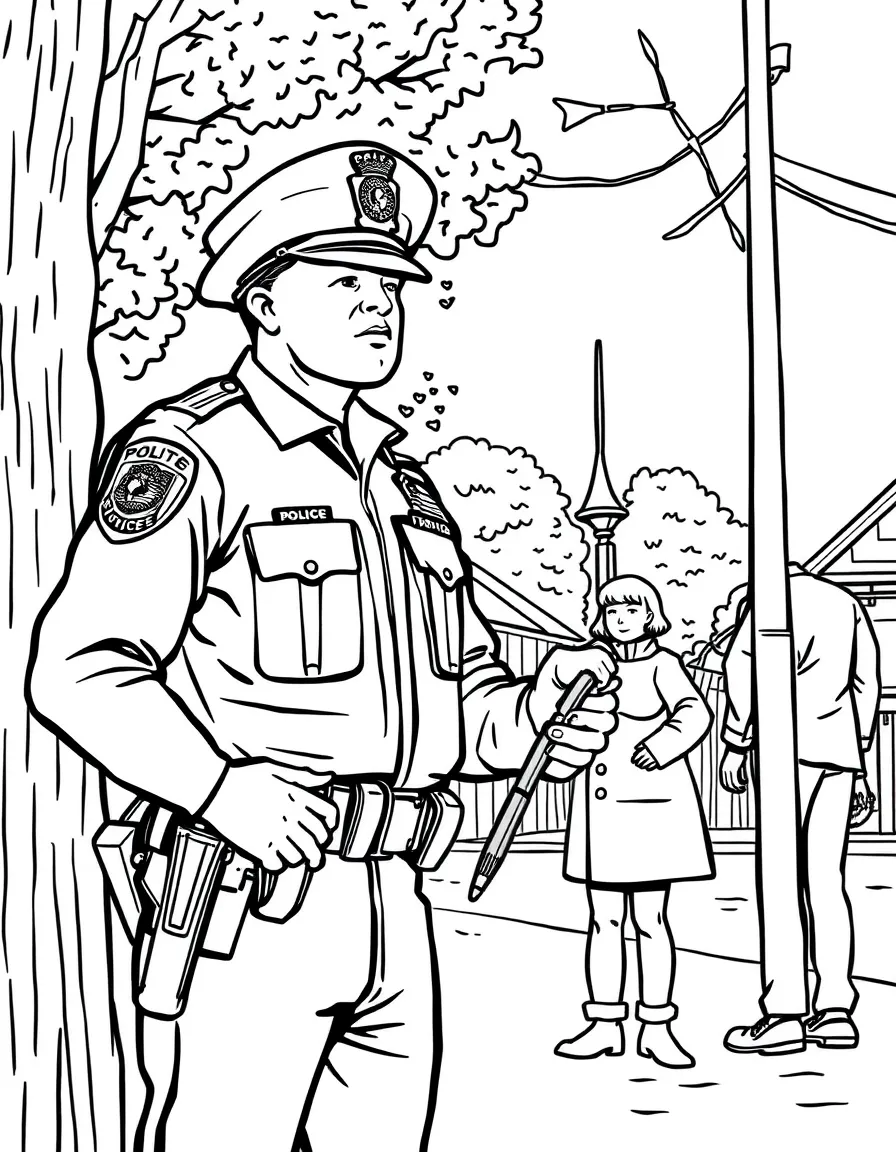 (Massachusetts) Police officer helping in the community