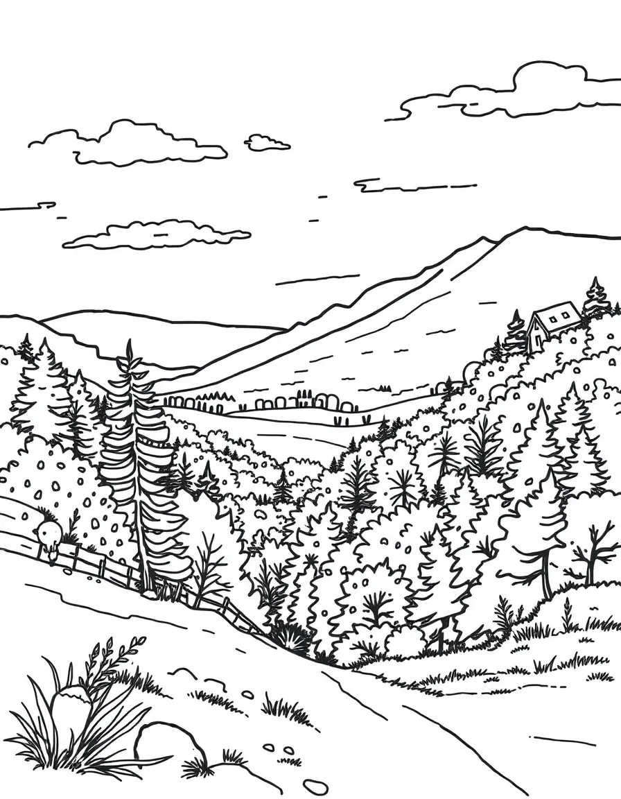 (Massachusetts) Artist painting landscapes in the Berkshires