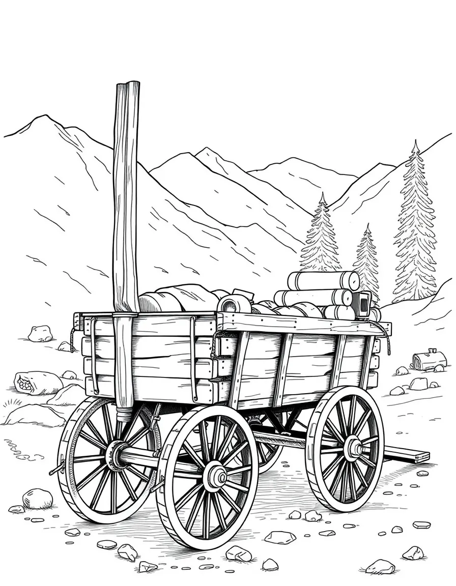 (Idaho) An old mining cart from Idaho’s silver mines