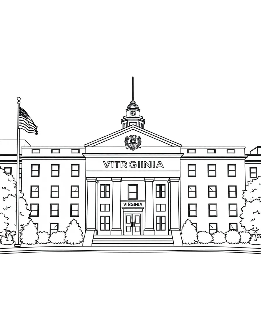 (Virginia) The Virginia State Police headquarters building
