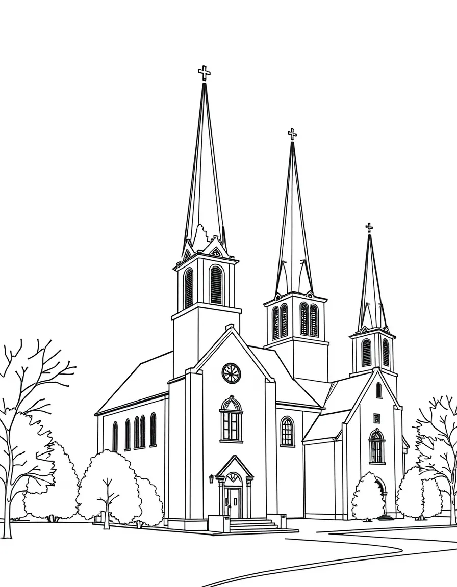(Virginia) Virginia's colonial churches with tall spires