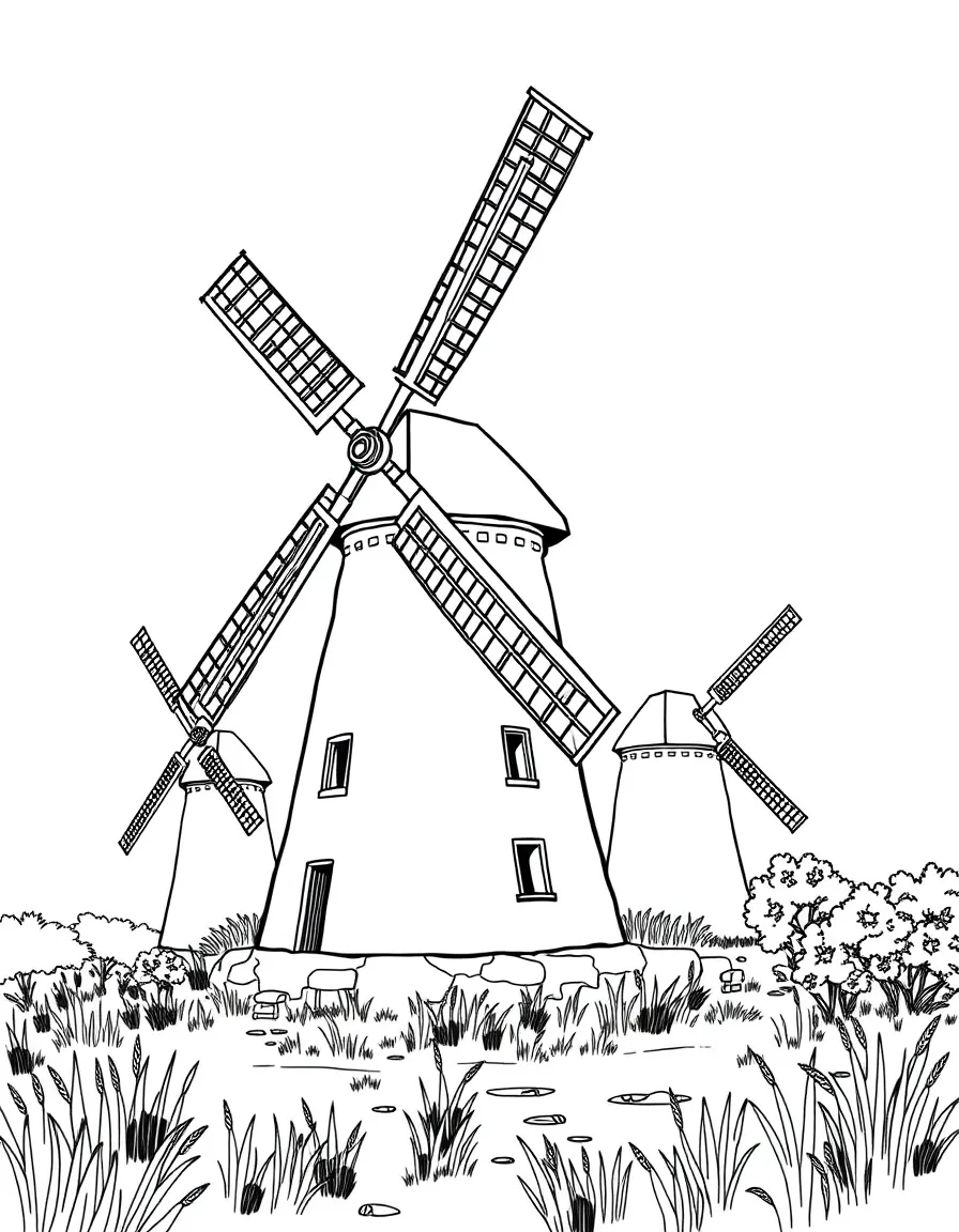 (Virginia) Colonial-era windmills