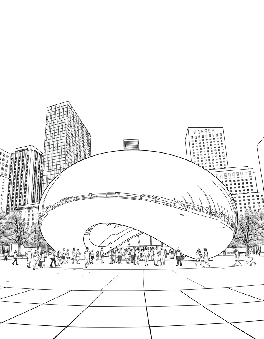 (Illinois) The Bean sculpture in Millennium Park