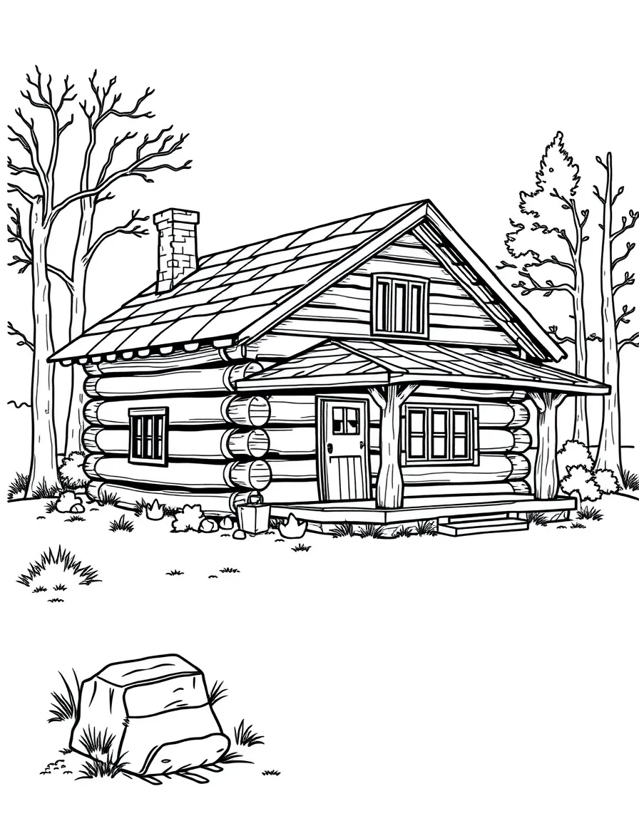 (Illinois) Lincoln’s log cabin home