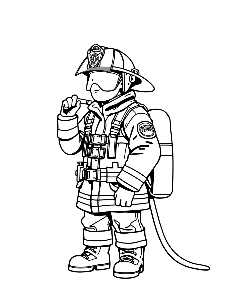 (Illinois) A firefighter in Chicago uniform