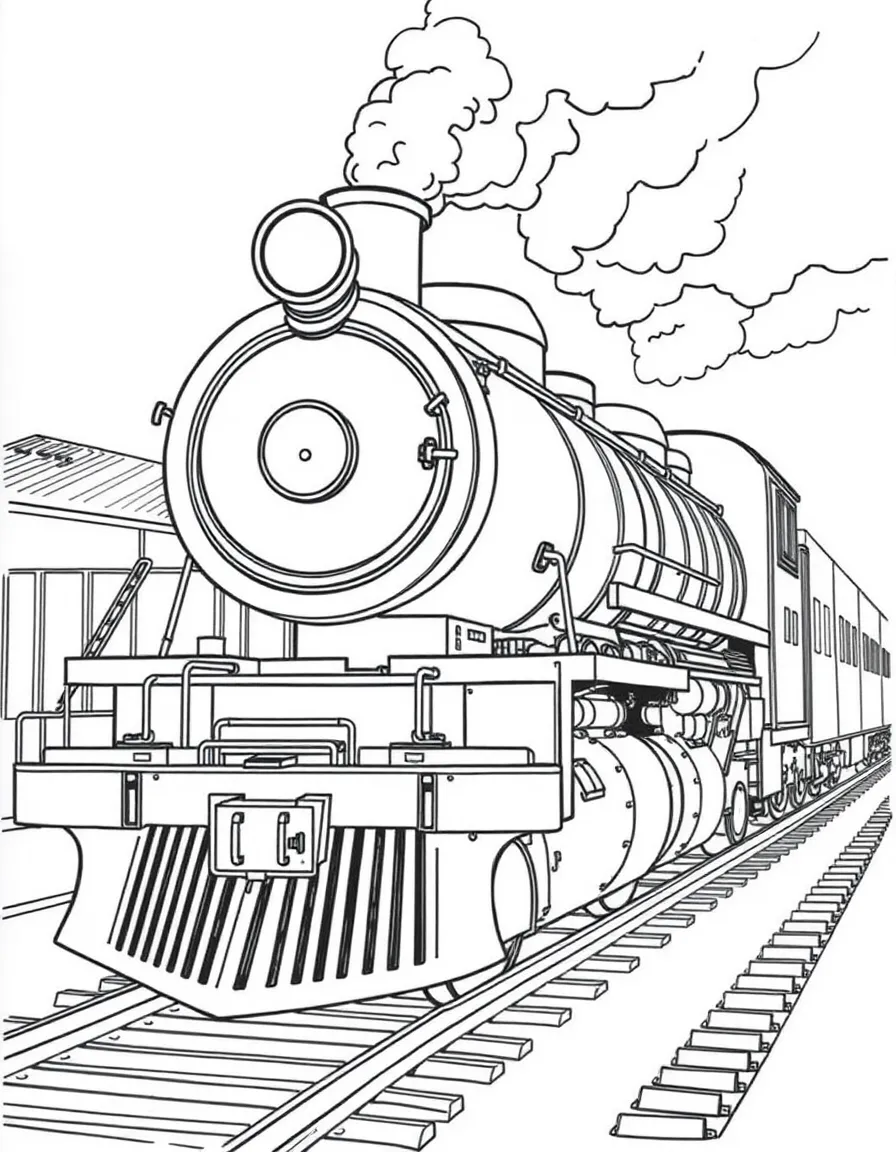 (Iowa) A steam locomotive at the Iowa Railroad Museum