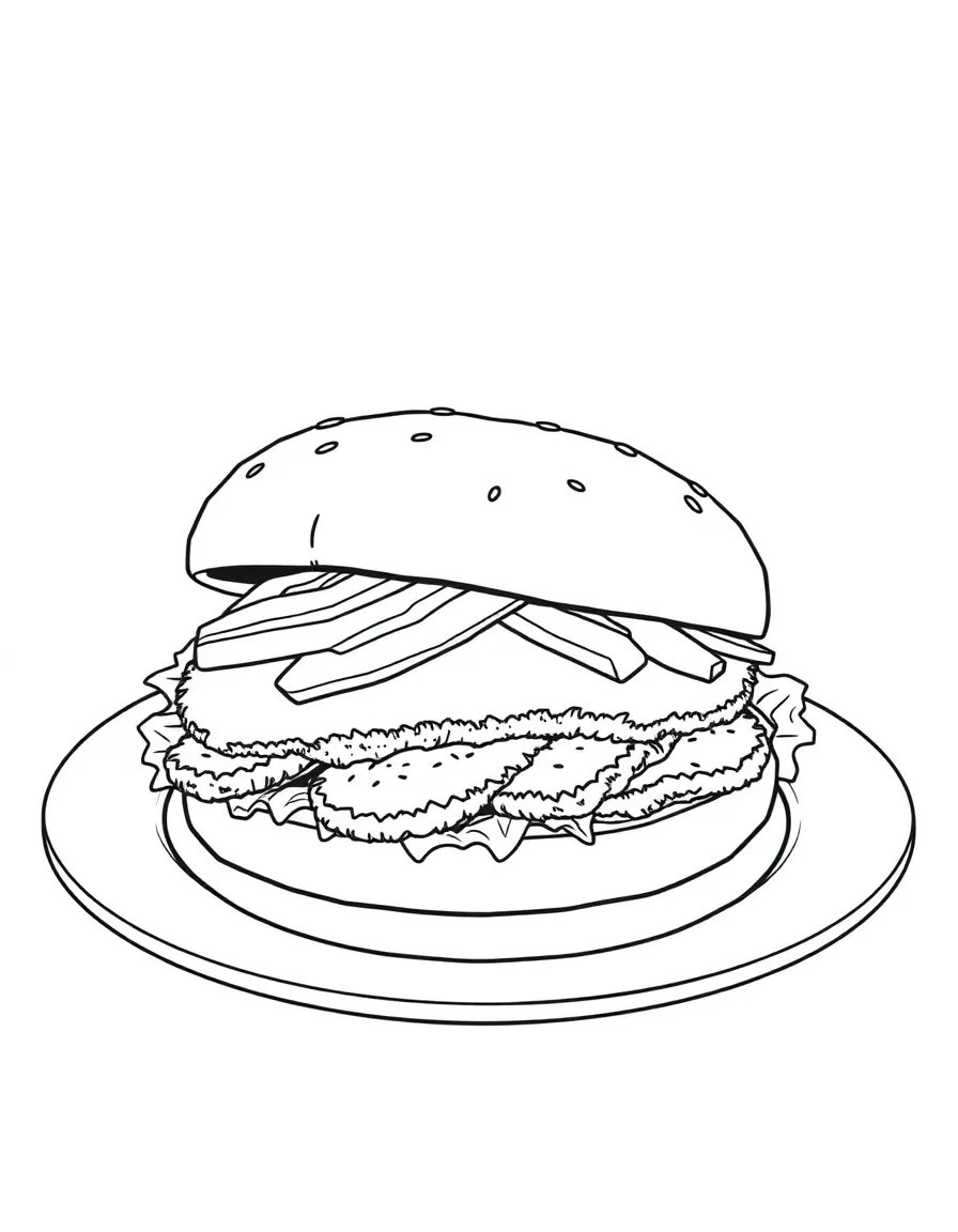 (Iowa) The Iowa pork tenderloin sandwich on a plate