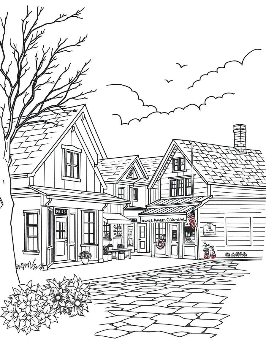 (Iowa) The Amana Colonies historic buildings and shops