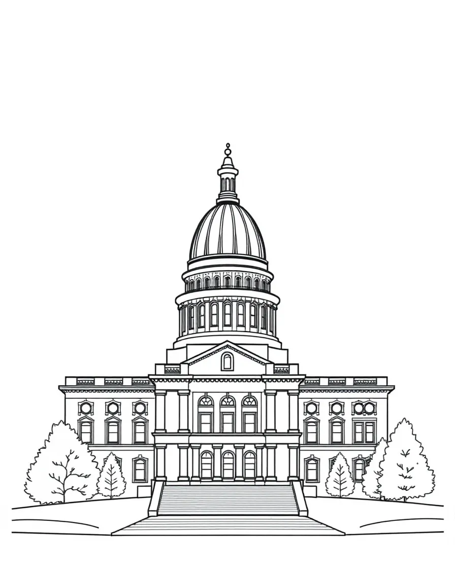 (Alabama) The Alabama State Capitol building in Montgomery
