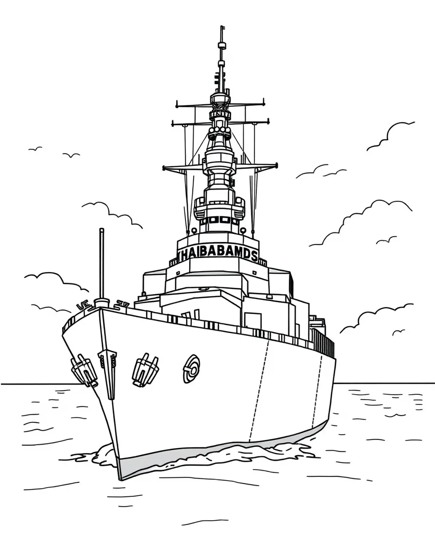 (Alabama) The USS Alabama battleship in Mobile