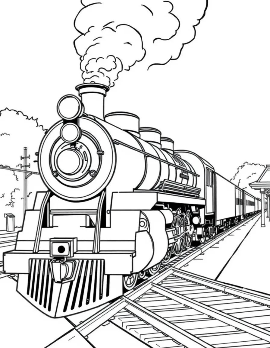(Connecticut) A historic steam train at Essex Station