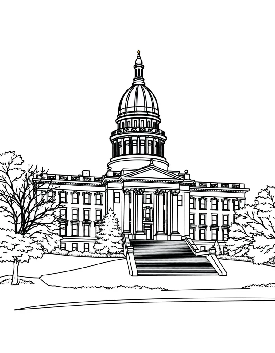 (Connecticut) The State Capitol building in Hartford