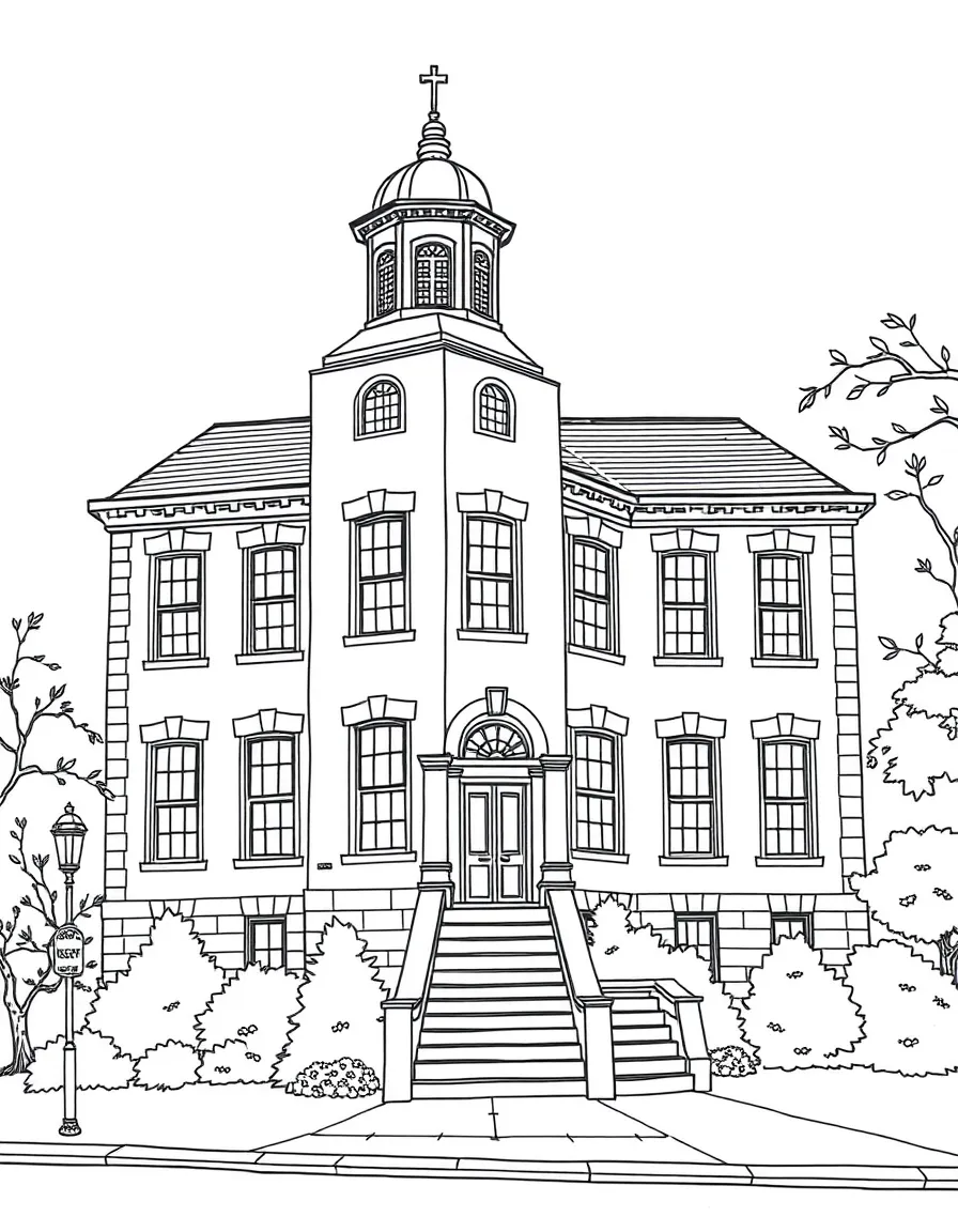 (Connecticut) The Tapping Reeve Law School historical building