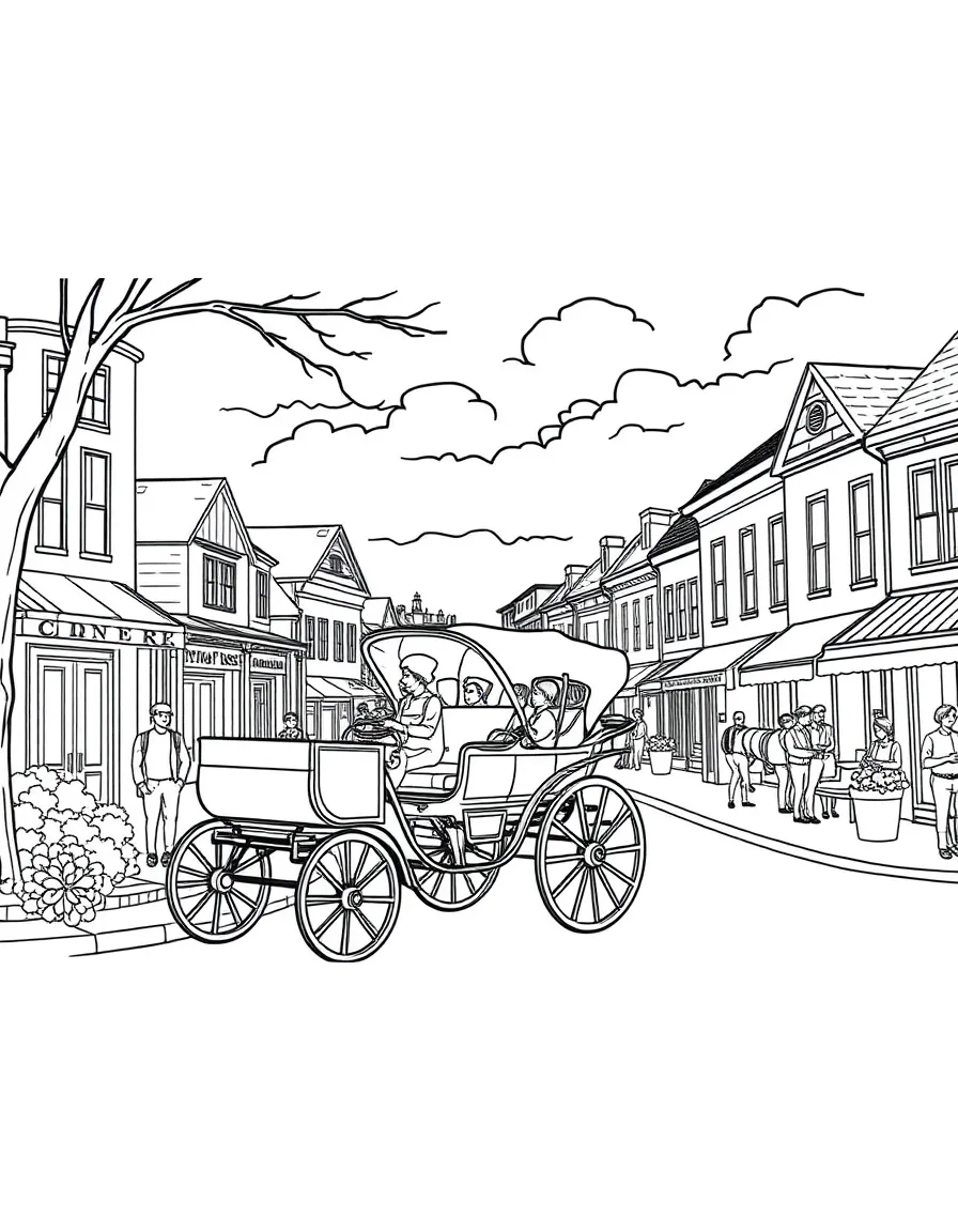 (Connecticut) An old-fashioned carriage ride through town