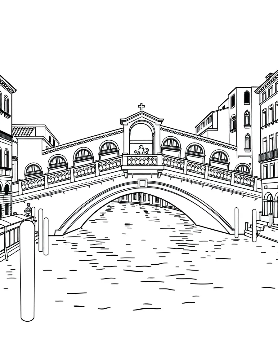 (Italy) The Rialto Bridge crossing the Grand Canal