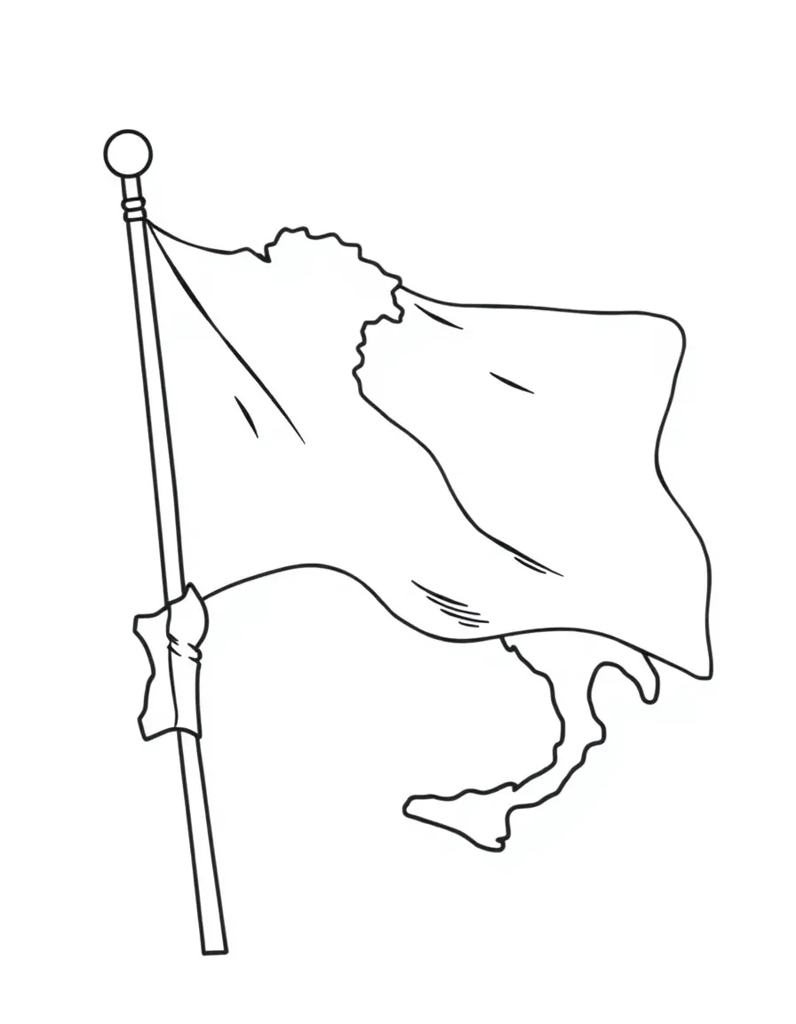 (Italy) A little Italian flag waving in the wind