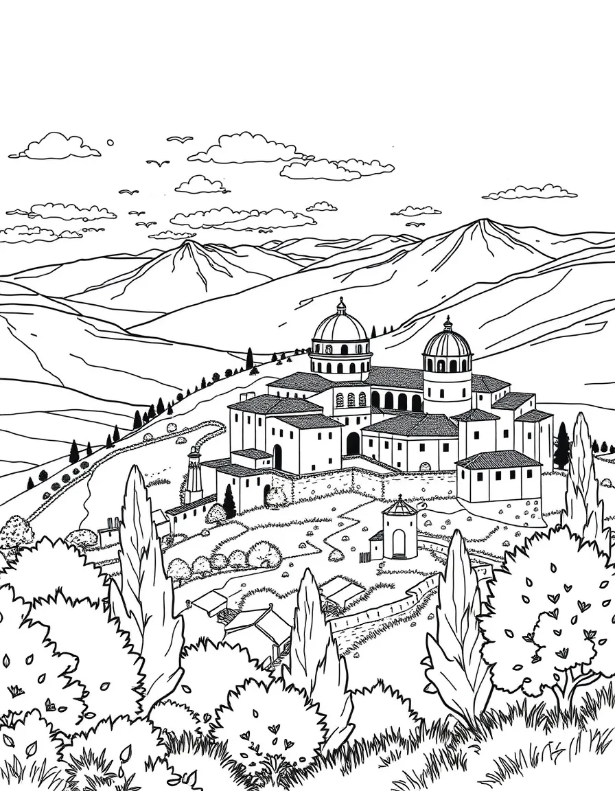 (Italy) A view from a hilltop in Assisi