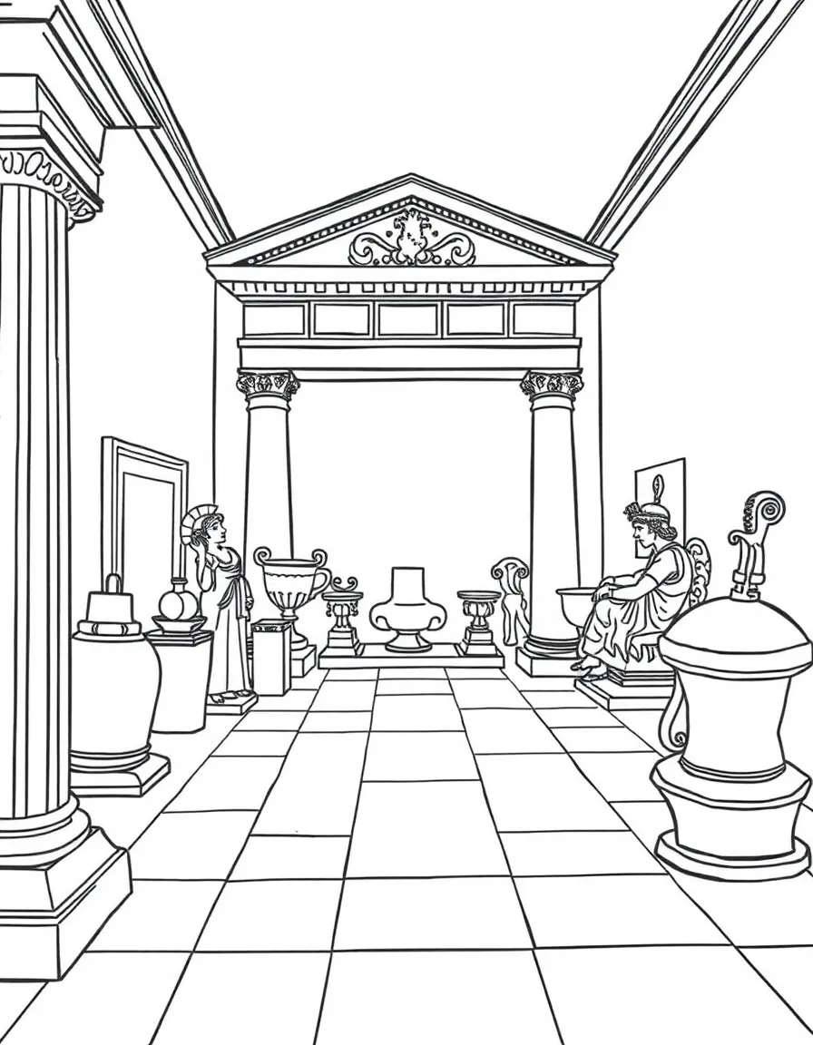(Italy) A museum with Roman artifacts