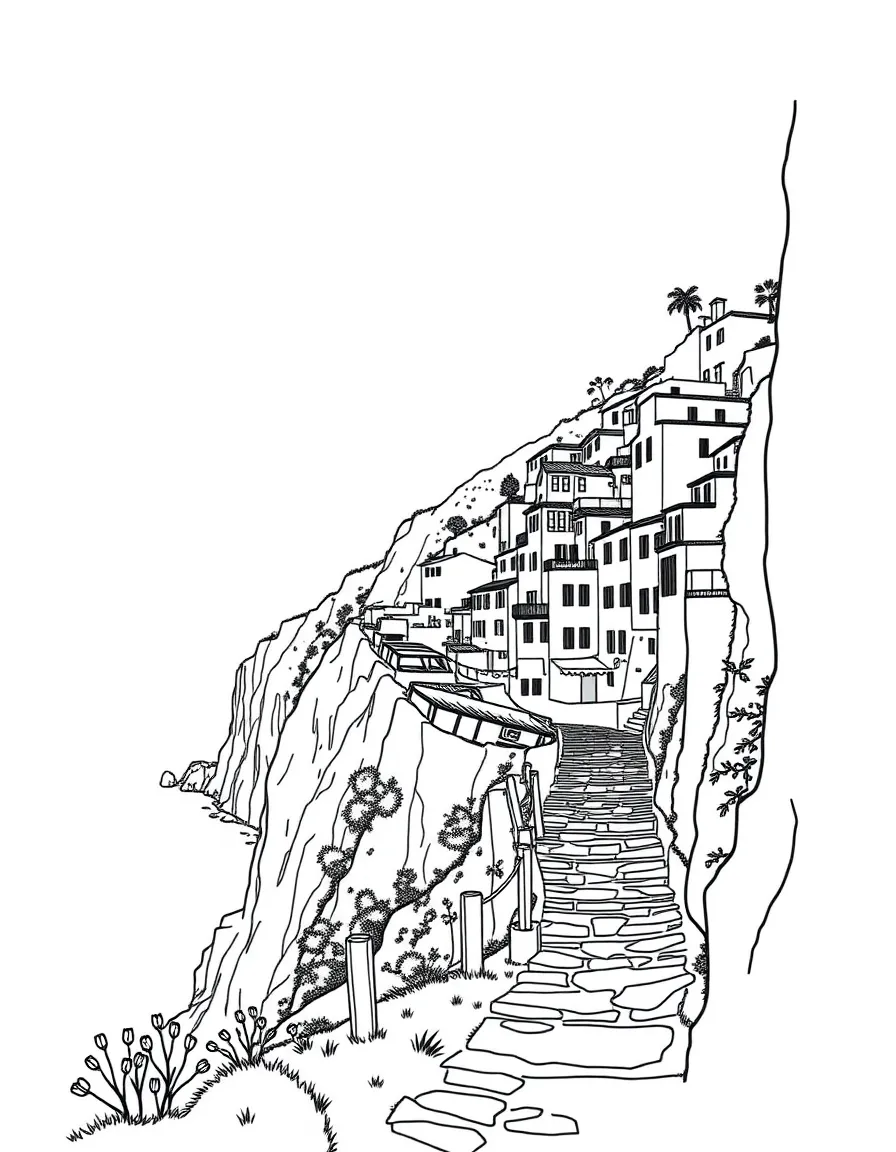 (Italy) A scenic hiking trail in Cinque Terre
