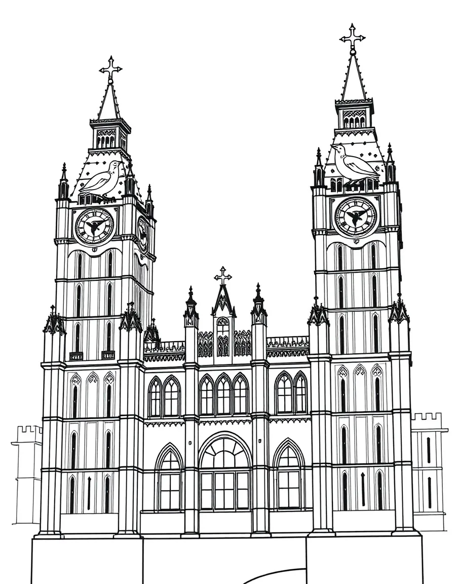 (UK, United Kingdom) Liver Building with Liver Birds on towers