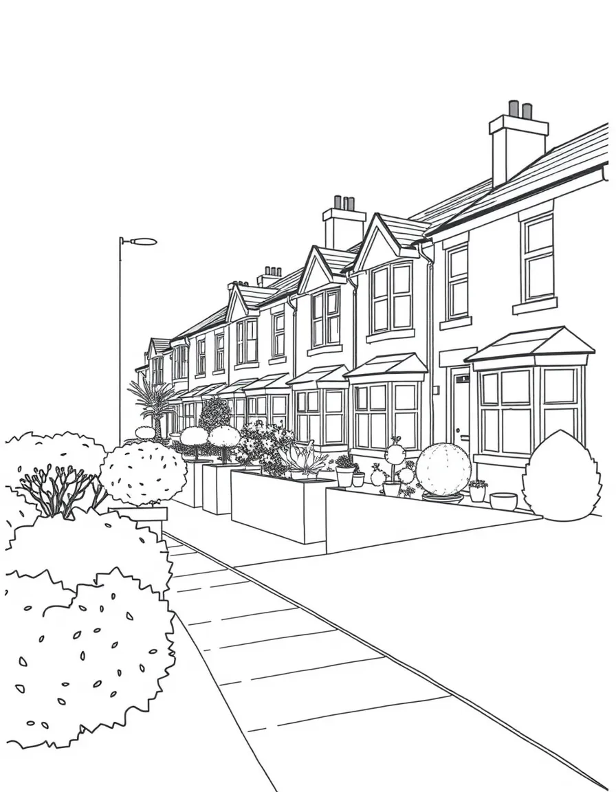 (UK, United Kingdom) Birmingham Back to Backs terraced houses