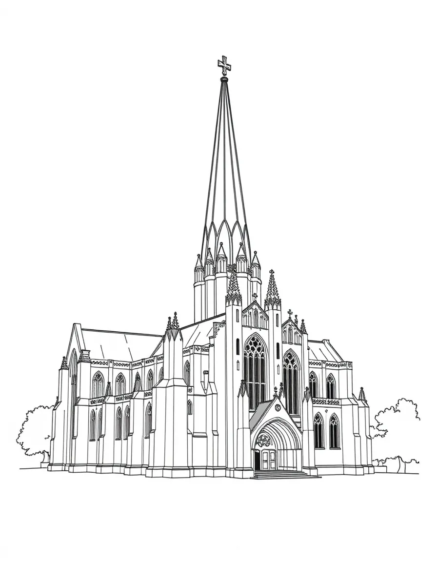 (UK, United Kingdom) Salisbury Cathedral with tallest spire in Britain