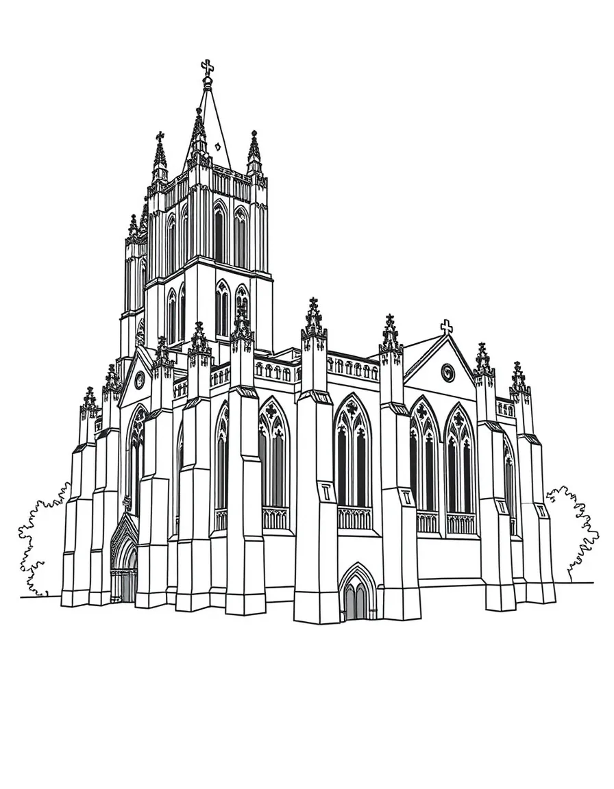 (UK, United Kingdom) Durham Cathedral with Norman architecture