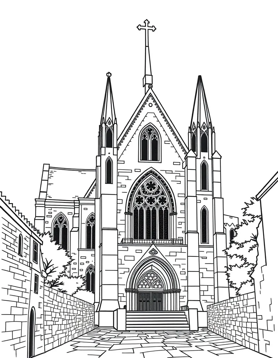 (UK, United Kingdom) St. (UK, United Kingdom) David's Cathedral in smallest city in Britain