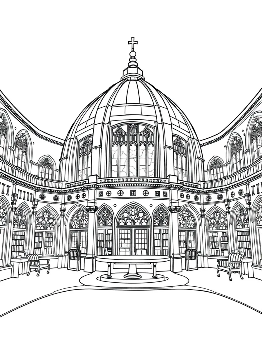 (UK, United Kingdom) Radcliffe Camera Oxford round reading room