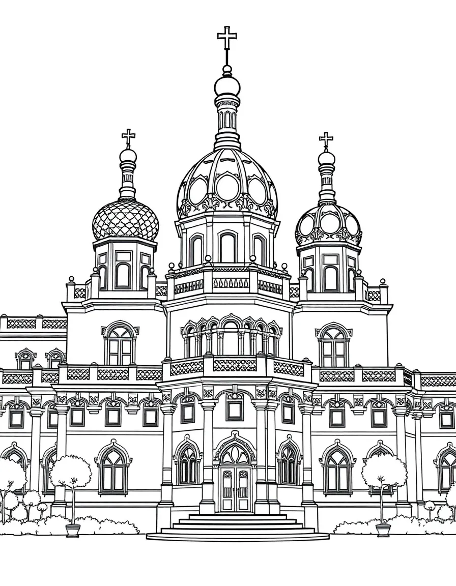 (UK, United Kingdom) Royal Pavilion Brighton with onion domes