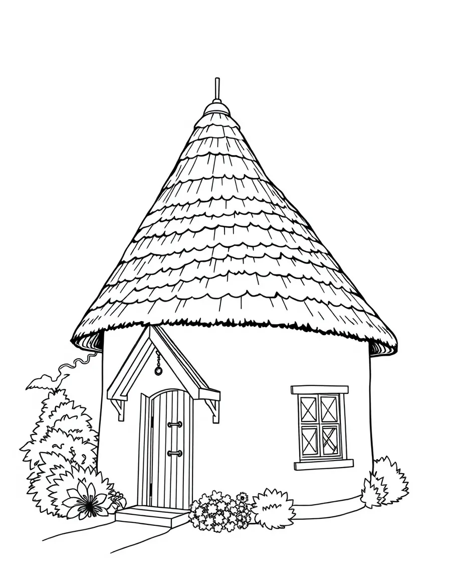 (UK, United Kingdom) Oast house with distinctive cone roof