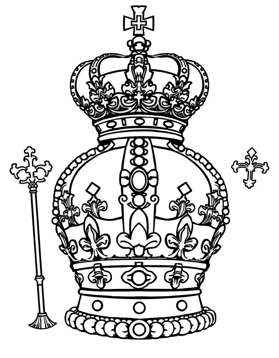 (UK, United Kingdom) Crown Jewels with ornate crowns and scepters