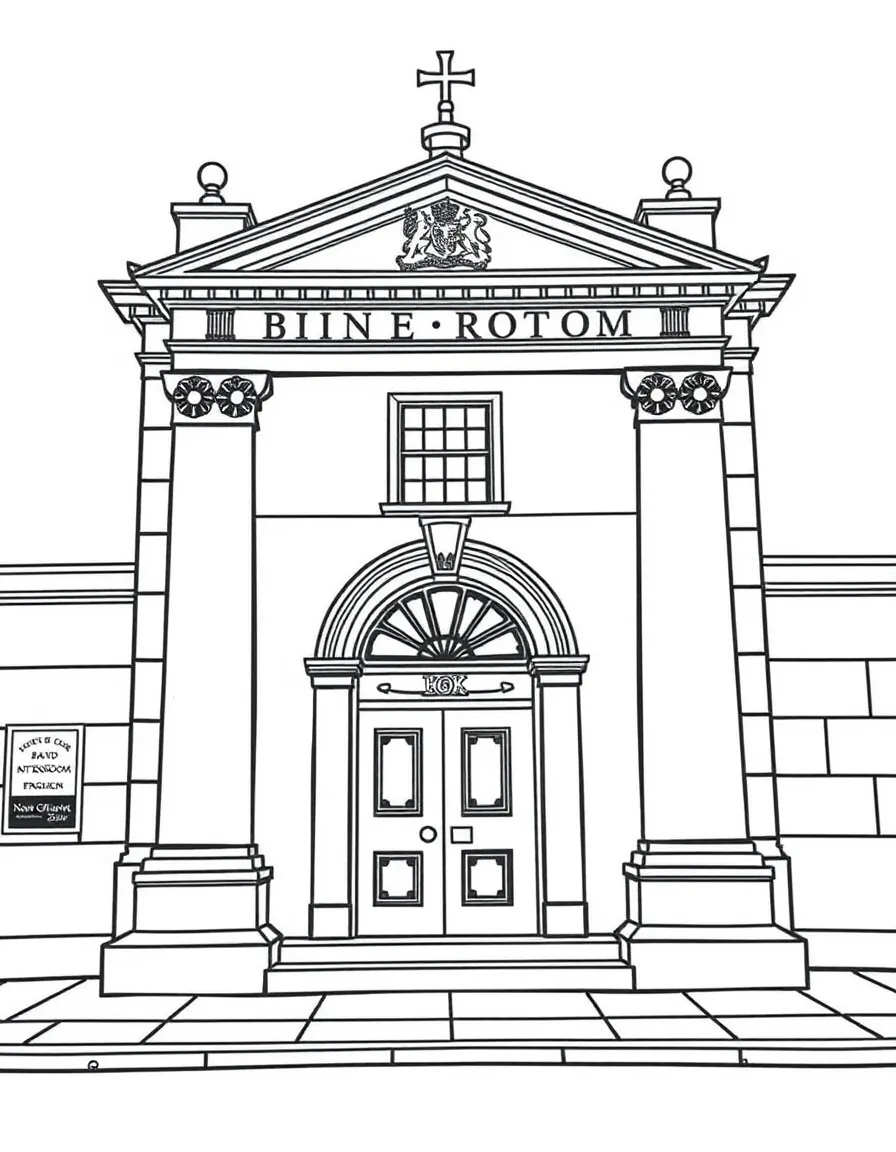 (UK, United Kingdom) Bank of England with solid walls
