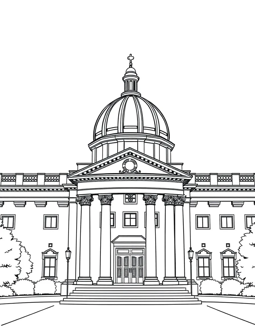 (UK, United Kingdom) Central Criminal Court with dome