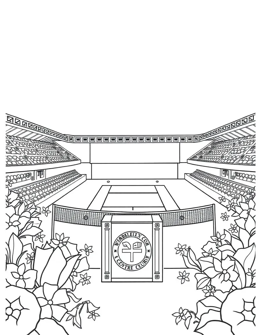 (UK, United Kingdom) Wimbledon Centre Court with royal box