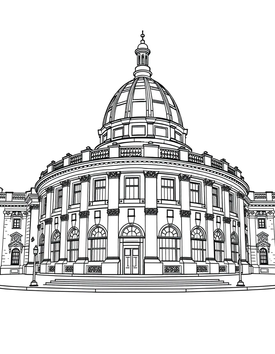 (UK, United Kingdom) Royal Albert Hall with distinctive dome