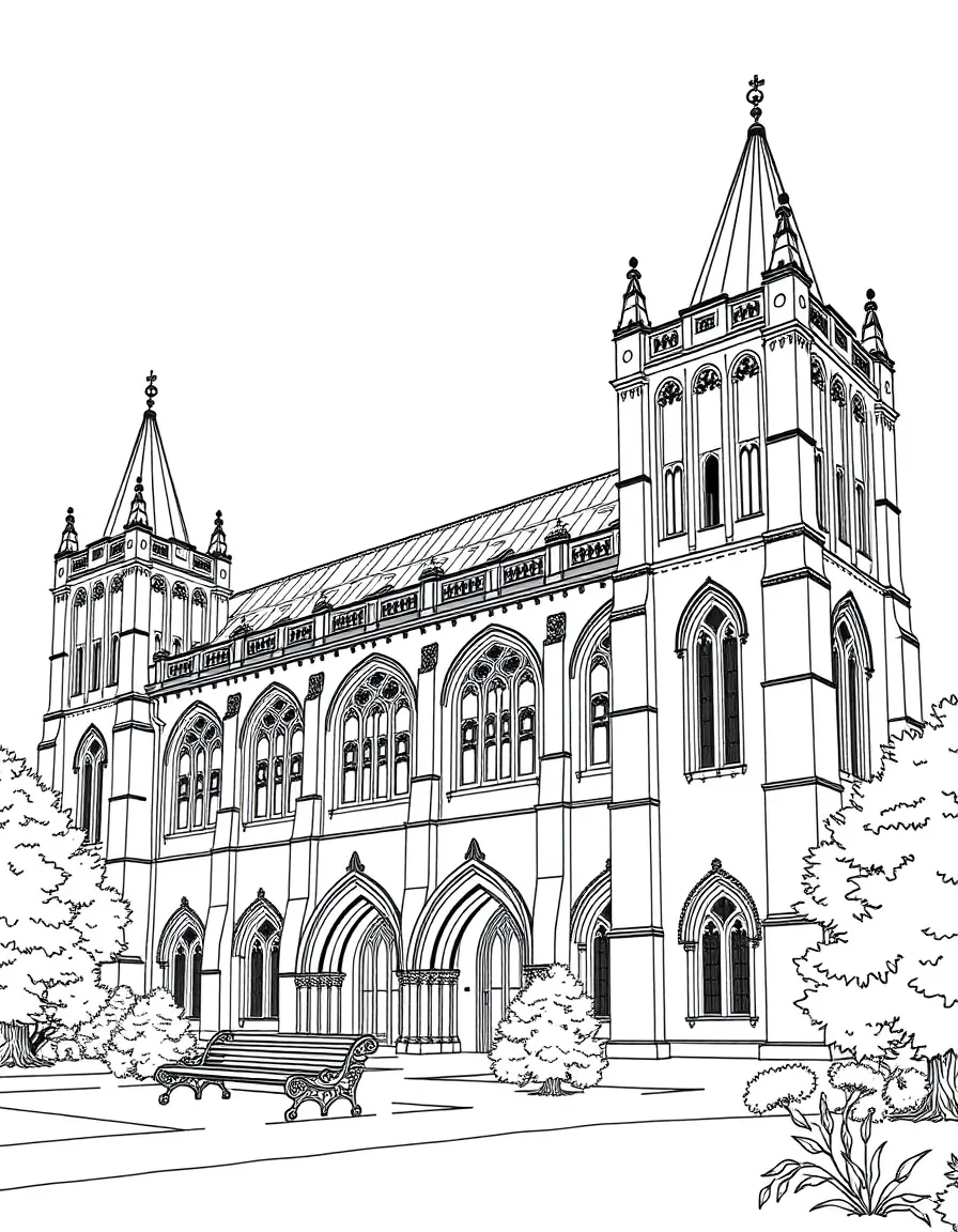 (UK, United Kingdom) Natural History Museum with Romanesque towers
