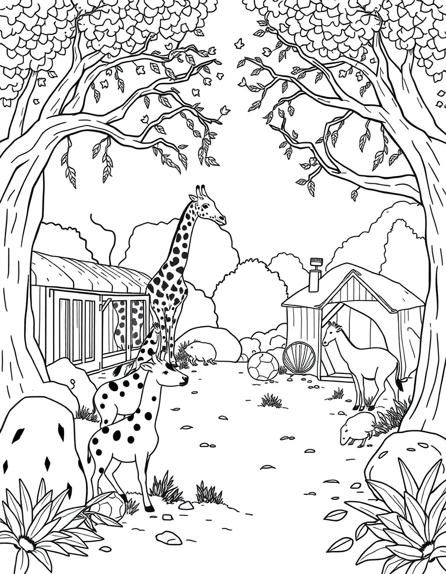 (UK, United Kingdom) London Zoo with animal enclosures