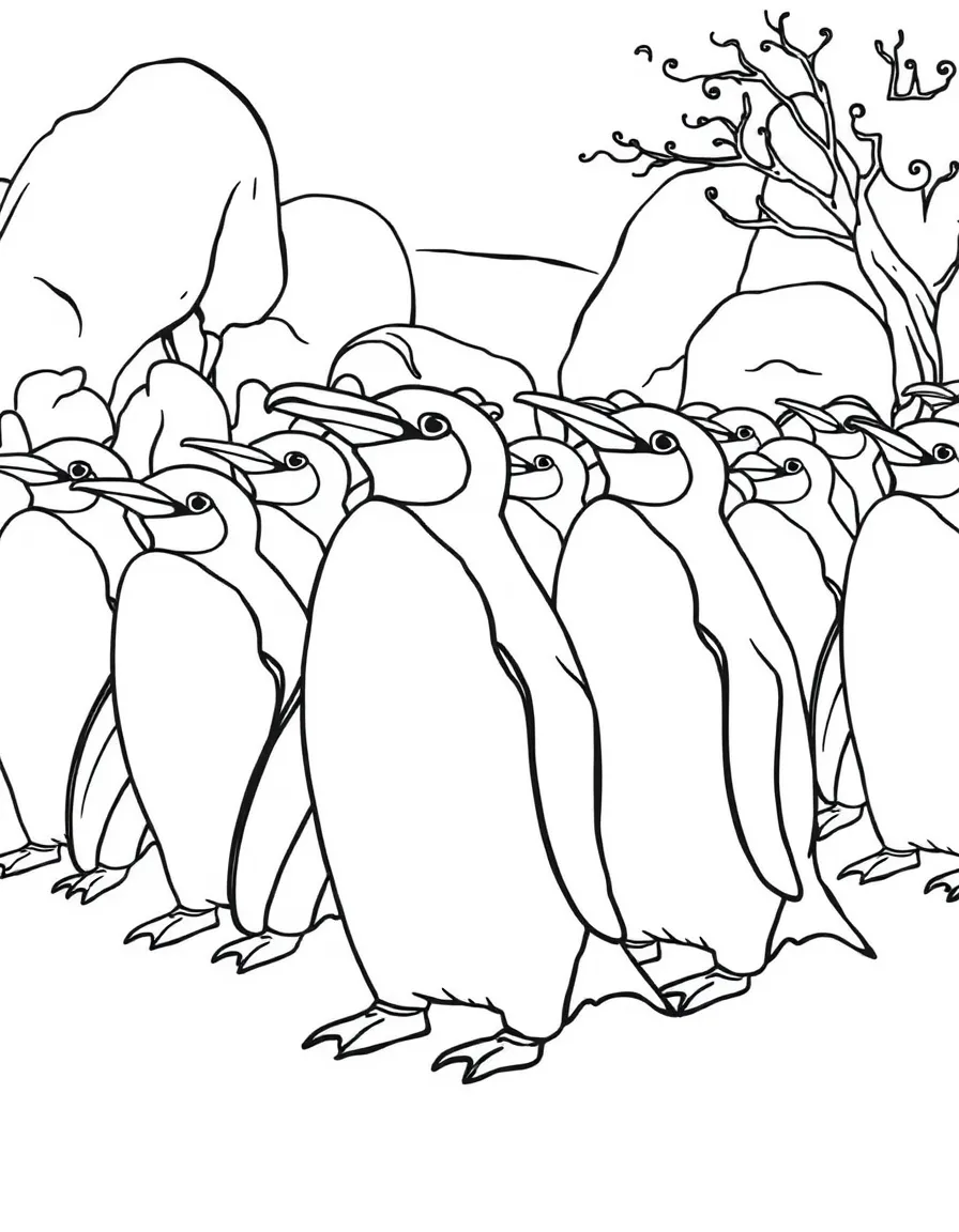 (UK, United Kingdom) Edinburgh Zoo with penguin parade