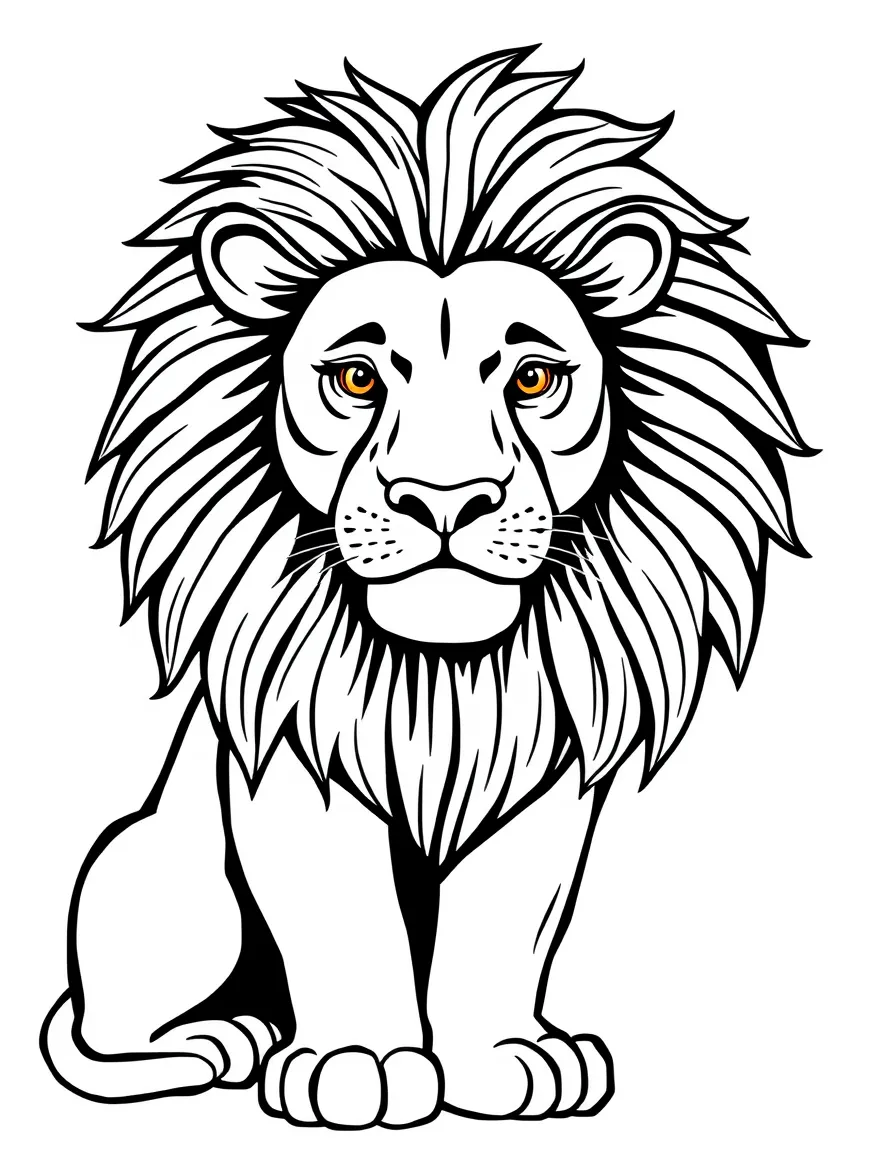 (UK, United Kingdom) Whipsnade Zoo with chalk lion