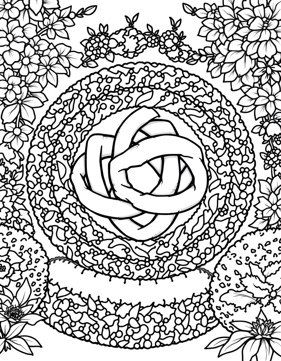 (UK, United Kingdom) Formal knot garden with box hedging