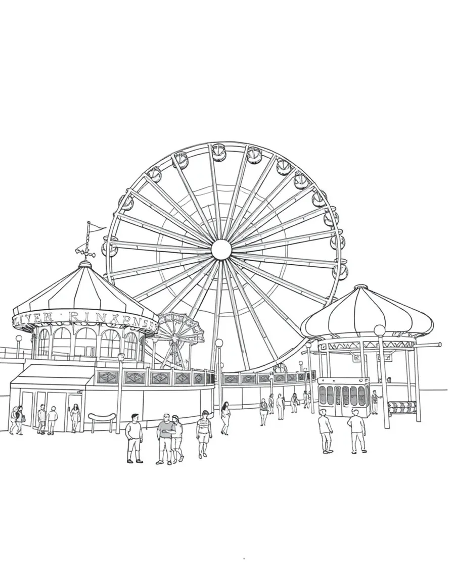 (UK, United Kingdom) Pleasure Beach Blackpool with Big One