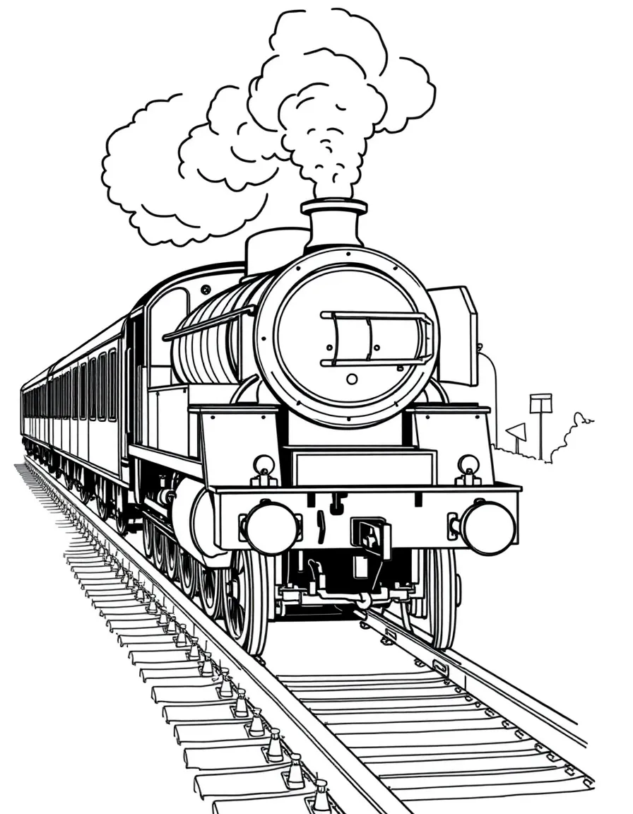 (UK, United Kingdom) Steam railway with vintage locomotive