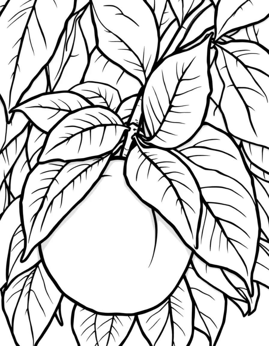 (Georgia) A peach with leaves – Georgia’s state fruit