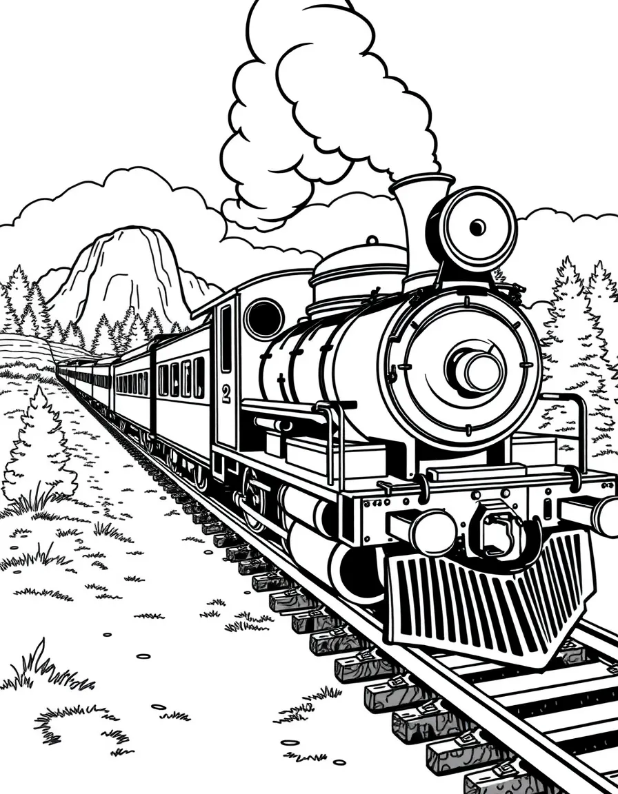 (Georgia) A steam train from Stone Mountain Park