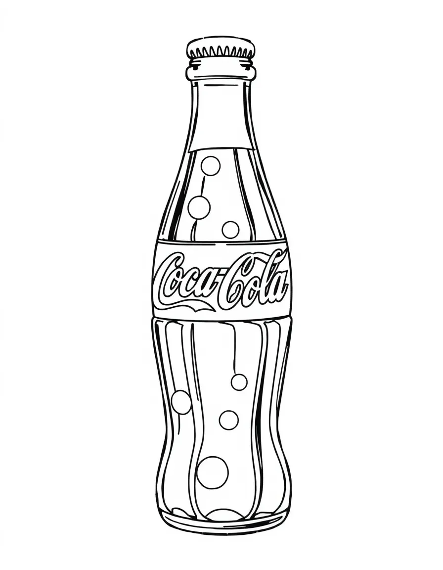 (Georgia) A Coca-Cola bottle with bubbles